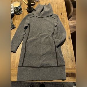 Lulu sweater dress with removable cowl neck